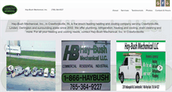 Desktop Screenshot of haybushmechanical.com